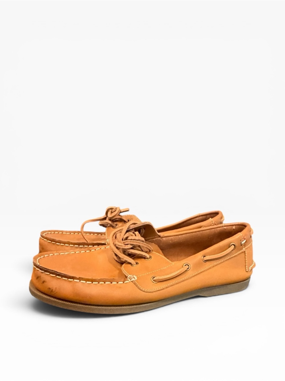 Tommy Hilfiger Bowman Tan Leather Boat Shoes Moccasins Men’s‎ Size 10.5